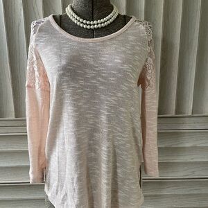 Elegant Lace Sleeve Women's Top